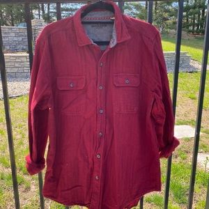 Woolrich Burgundy Button Down 100% Cotton